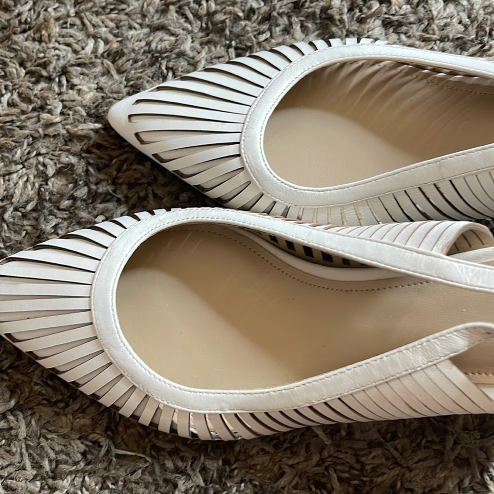 White Marc Fisher heels